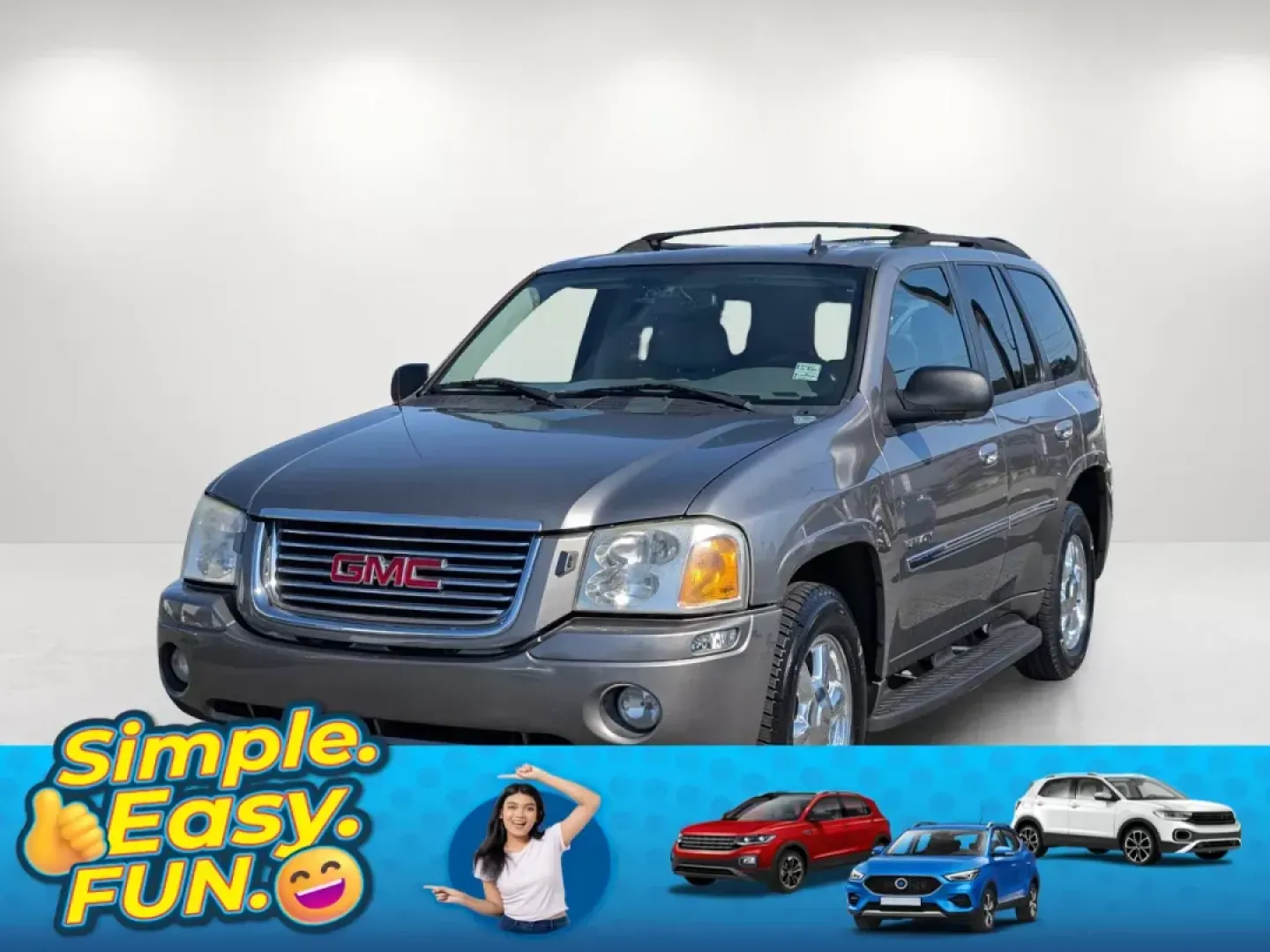2006 /Light Gray GMC Envoy SLT (1GKDS13S662) with an Gas I6 4.2L/254 engine, 4-Speed Automatic w/OD transmission, located at 1430 Gateway Drive, Opelika, AL, 36801, (334) 239-0944, 32.637871, -85.409790 - 2006 GMC Envoy SLT - Photo#0