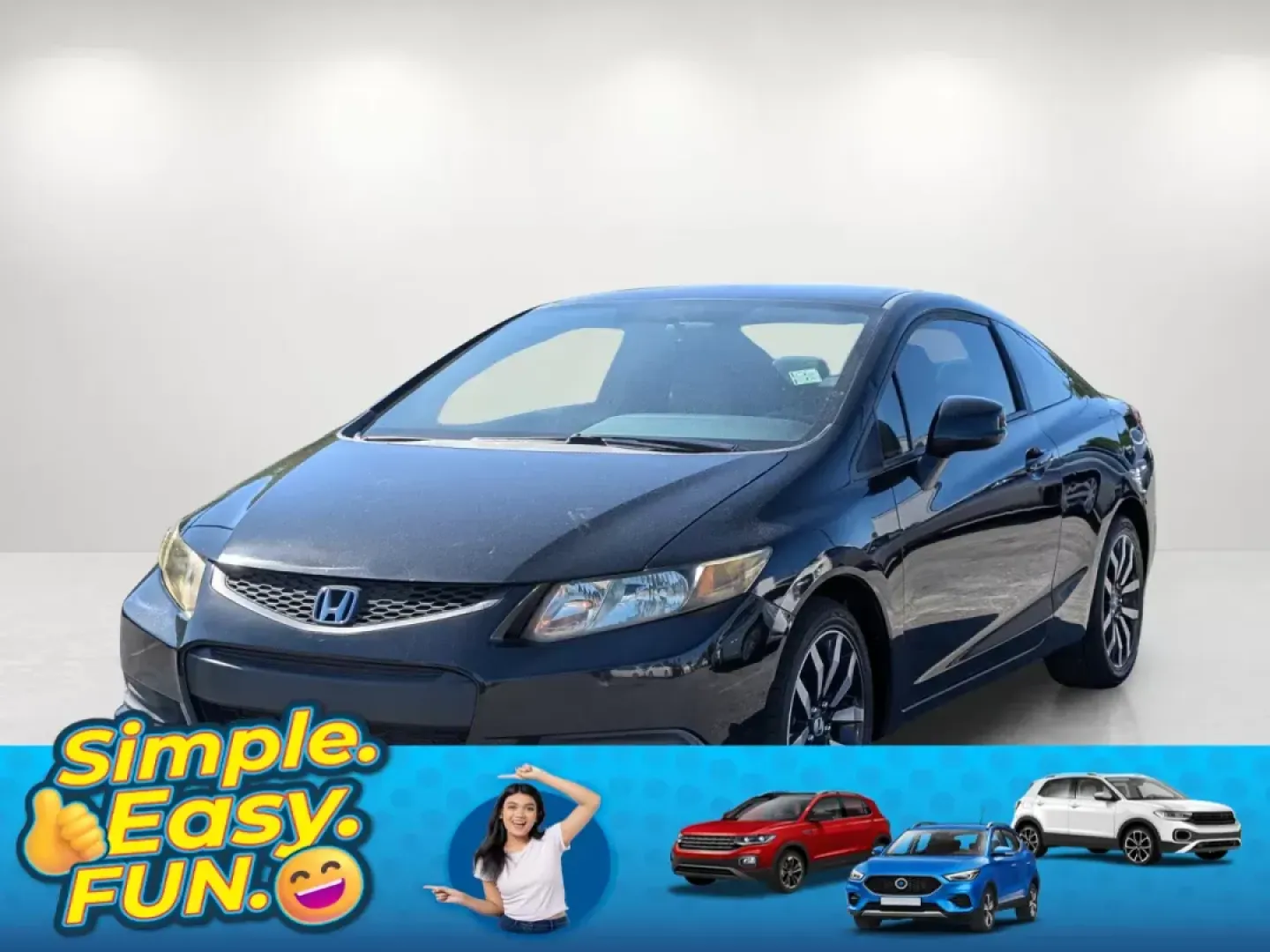 2013 Honda Civic Cpe LX (2HGFG3B57DH) with an Gas I4 1.8L/110 engine, 5-Speed Automatic transmission, located at 1430 Gateway Drive, Opelika, AL, 36801, (334) 239-0944, 32.637871, -85.409790 - 2013 Honda Civic Cpe LX - Photo#0