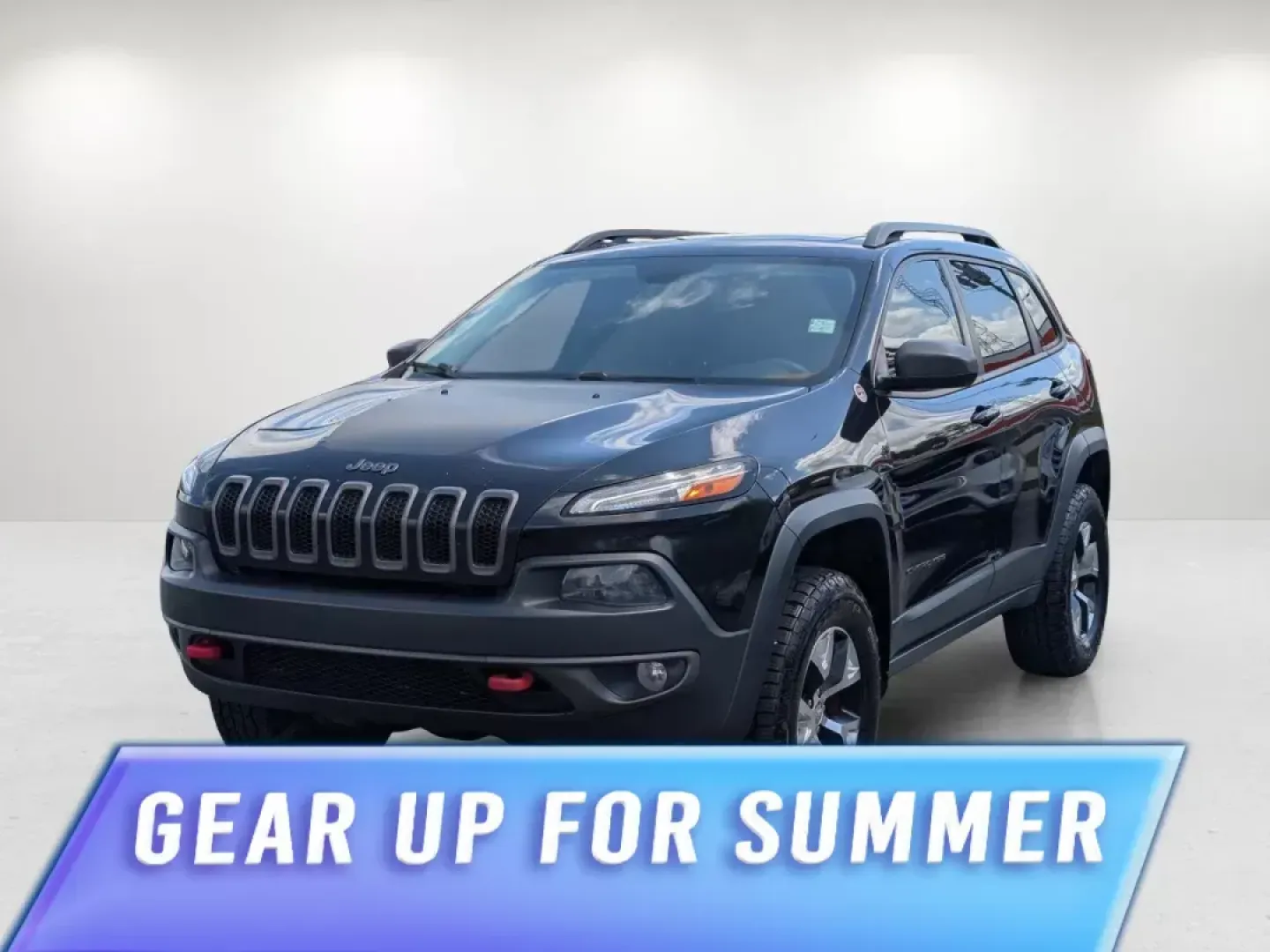 2014 /Black Jeep Cherokee Trailhawk (1C4PJMBS1EW) with an Regular Unleaded V-6 3.2 L/198 engine, 9-Speed Automatic w/OD transmission, located at 3959 U.S. 80 W, Phenix City, AL, 36870, (334) 297-4885, 32.469296, -85.135185 - 2014 Jeep Cherokee Trailhawk - Photo#0