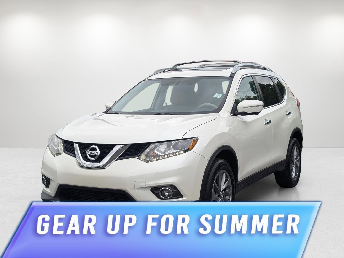 2015 /Almond Nissan Rogue SL (5N1AT2MV1FC) with an Regular Unleaded I-4 2.5 L/152 engine, 1-Speed CVT w/OD transmission, located at 7000 Northlake Connector, Columbus, GA, 31904, (706) 987-8085, 32.524975, -84.978134 - 2015 Nissan Rogue SL - Photo#0
