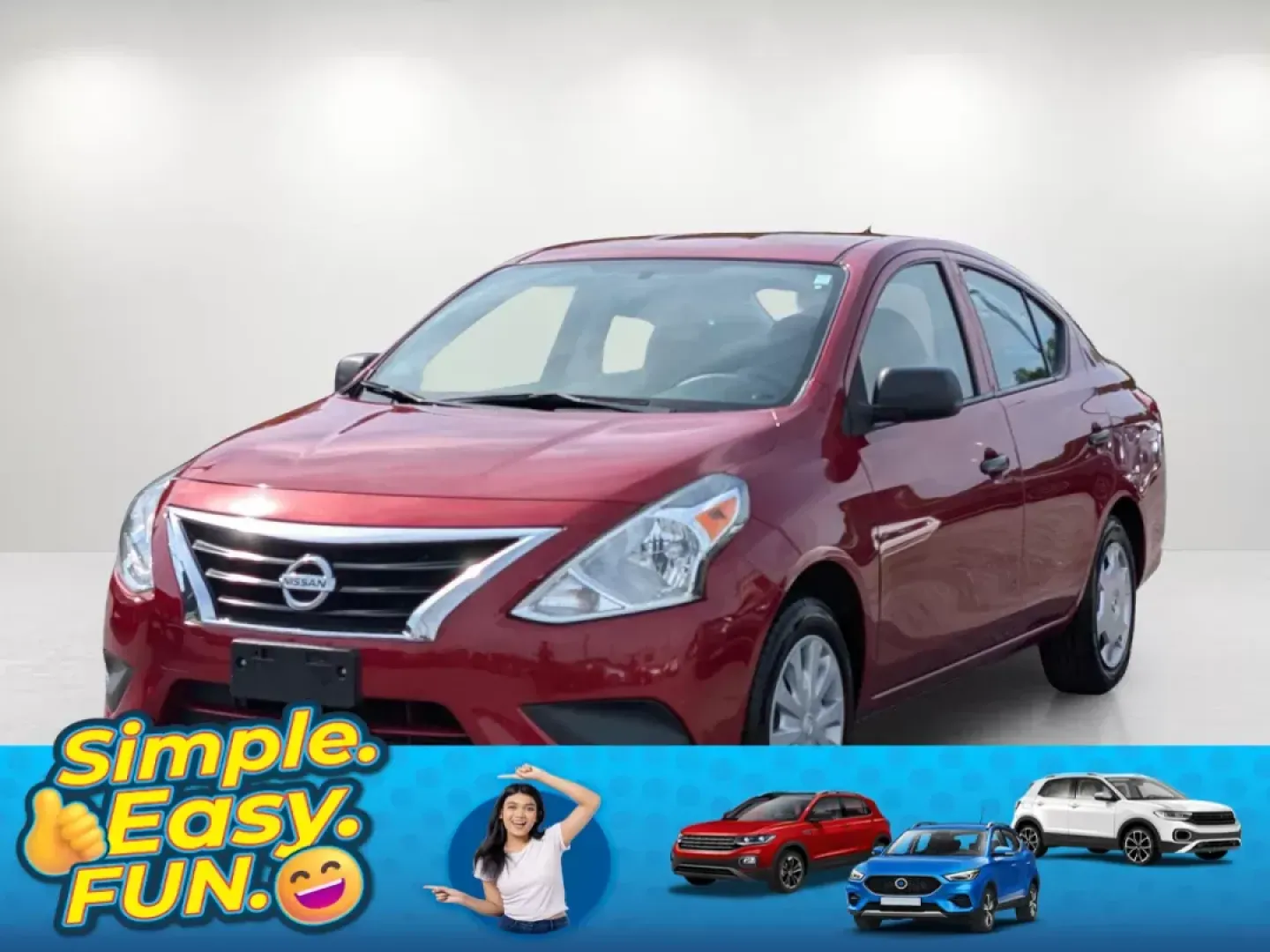 2015 /Charcoal Nissan Versa S Plus (3N1CN7AP8FL) with an Regular Unleaded I-4 1.6 L/98 engine, 1-Speed CVT w/OD transmission, located at 1430 Gateway Drive, Opelika, AL, 36801, (334) 239-0944, 32.637871, -85.409790 - 2015 Nissan Versa S Plus - Photo#0