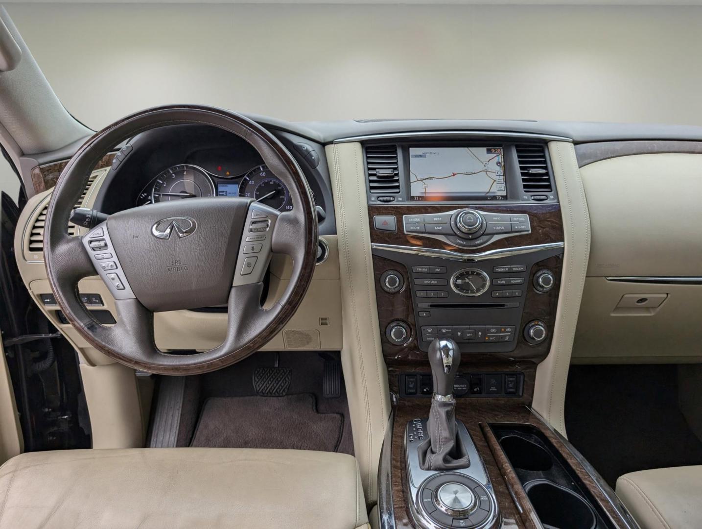 2017 /Wheat Infiniti QX80 (JN8AZ2NF6H9) with an Premium Unleaded V-8 5.6 L/339 engine, 7-Speed Automatic w/OD transmission, located at 7000 Northlake Connector, Columbus, GA, 31904, (706) 987-8085, 32.524975, -84.978134 - 2017 Infiniti QX80 - Photo#12