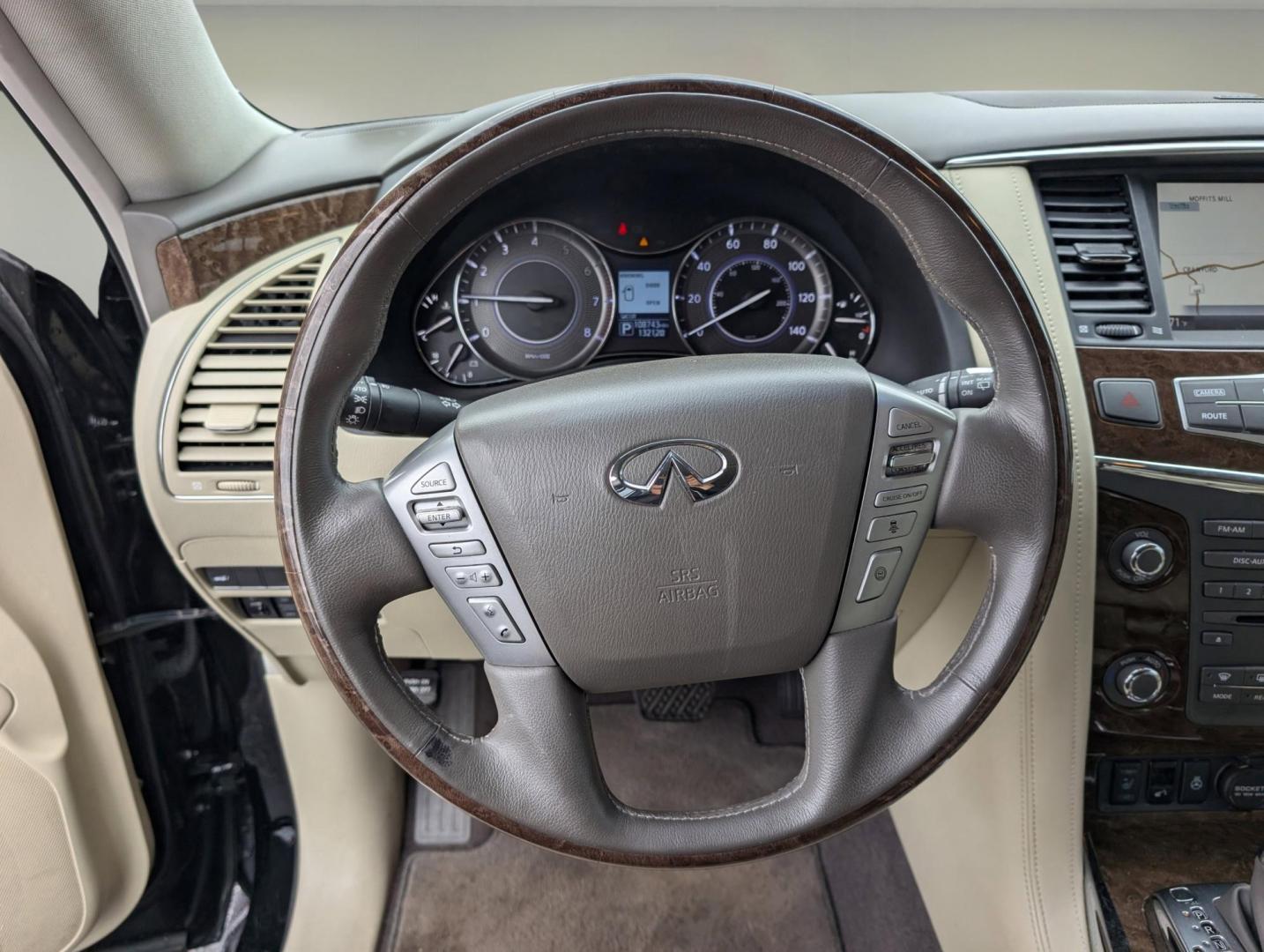 2017 /Wheat Infiniti QX80 (JN8AZ2NF6H9) with an Premium Unleaded V-8 5.6 L/339 engine, 7-Speed Automatic w/OD transmission, located at 7000 Northlake Connector, Columbus, GA, 31904, (706) 987-8085, 32.524975, -84.978134 - 2017 Infiniti QX80 - Photo#16