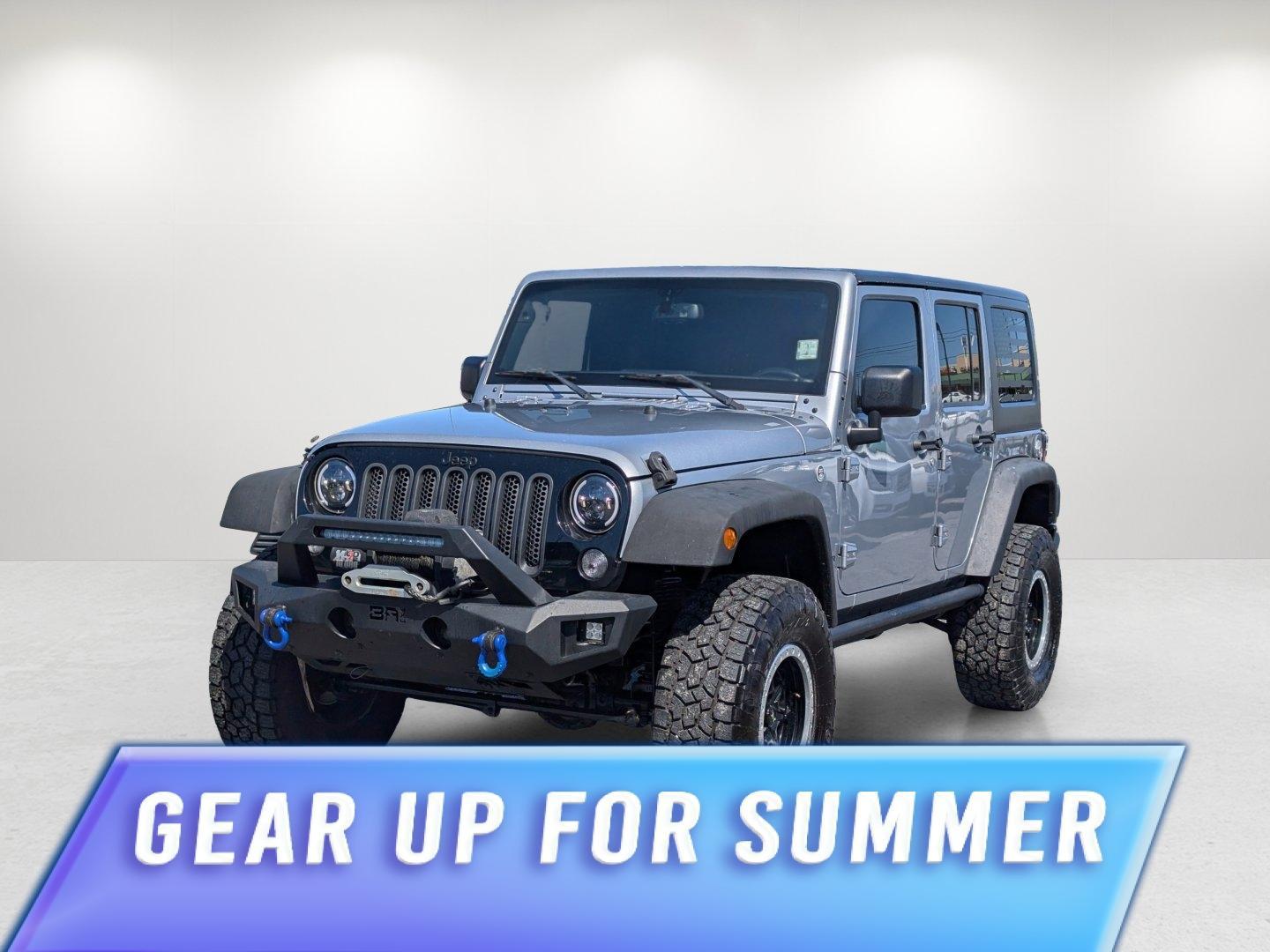 2017 /Black Jeep Wrangler Unlimited Willys Wheeler (1C4BJWDG1HL) with an Regular Unleaded V-6 3.6 L/220 engine, 5-Speed Automatic w/OD transmission, located at 1430 Gateway Drive, Opelika, AL, 36801, (334) 239-0944, 32.637871, -85.409790 - 2017 Jeep Wrangler Unlimited Willys Wheeler - Photo#0