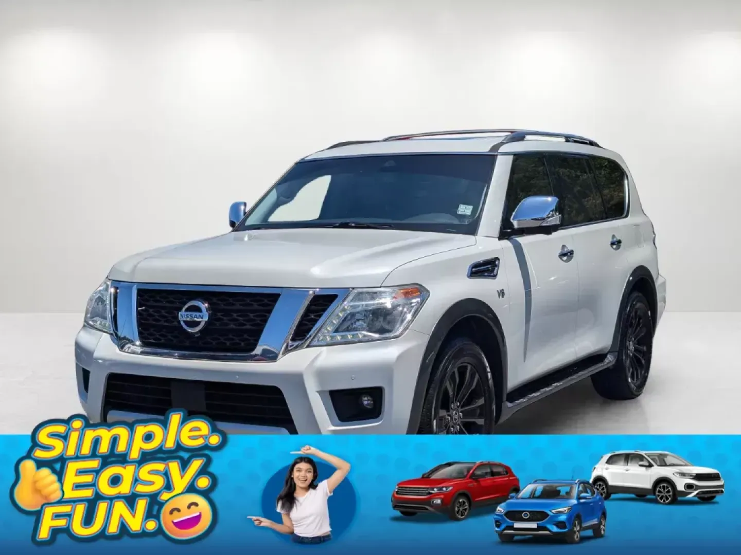 2017 /Almond Nissan Armada Platinum (JN8AY2NF1H9) with an Regular Unleaded V-8 5.6 L/339 engine, 7-Speed Automatic w/OD transmission, located at 3959 U.S. 80 W, Phenix City, AL, 36870, (334) 297-4885, 32.469296, -85.135185 - 2017 Nissan Armada Platinum - Photo#0