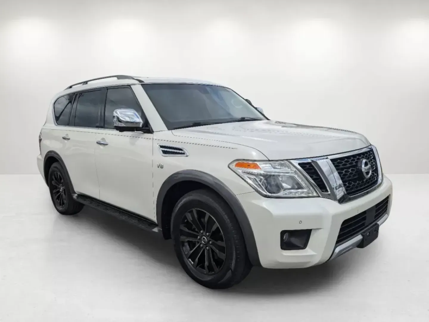 2017 /Almond Nissan Armada Platinum (JN8AY2NC3H9) with an Regular Unleaded V-8 5.6 L/339 engine, 7-Speed Automatic w/OD transmission, located at 3959 U.S. 80 W, Phenix City, AL, 36870, (334) 297-4885, 32.469296, -85.135185 - 2017 Nissan Armada Platinum - Photo#3