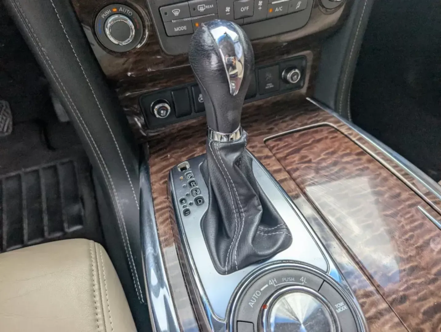 2017 /Almond Nissan Armada Platinum (JN8AY2NC3H9) with an Regular Unleaded V-8 5.6 L/339 engine, 7-Speed Automatic w/OD transmission, located at 3959 U.S. 80 W, Phenix City, AL, 36870, (334) 297-4885, 32.469296, -85.135185 - 2017 Nissan Armada Platinum - Photo#16