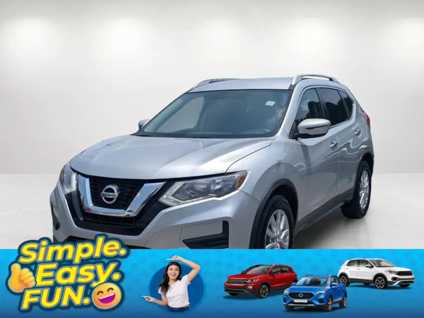 2017 /Charcoal Nissan Rogue SV (KNMAT2MT9HP) with an Regular Unleaded I-4 2.5 L/152 engine, 1-Speed CVT w/OD transmission, located at 3959 U.S. 80 W, Phenix City, AL, 36870, (334) 297-4885, 32.469296, -85.135185 - 2017 Nissan Rogue SV - Photo#0