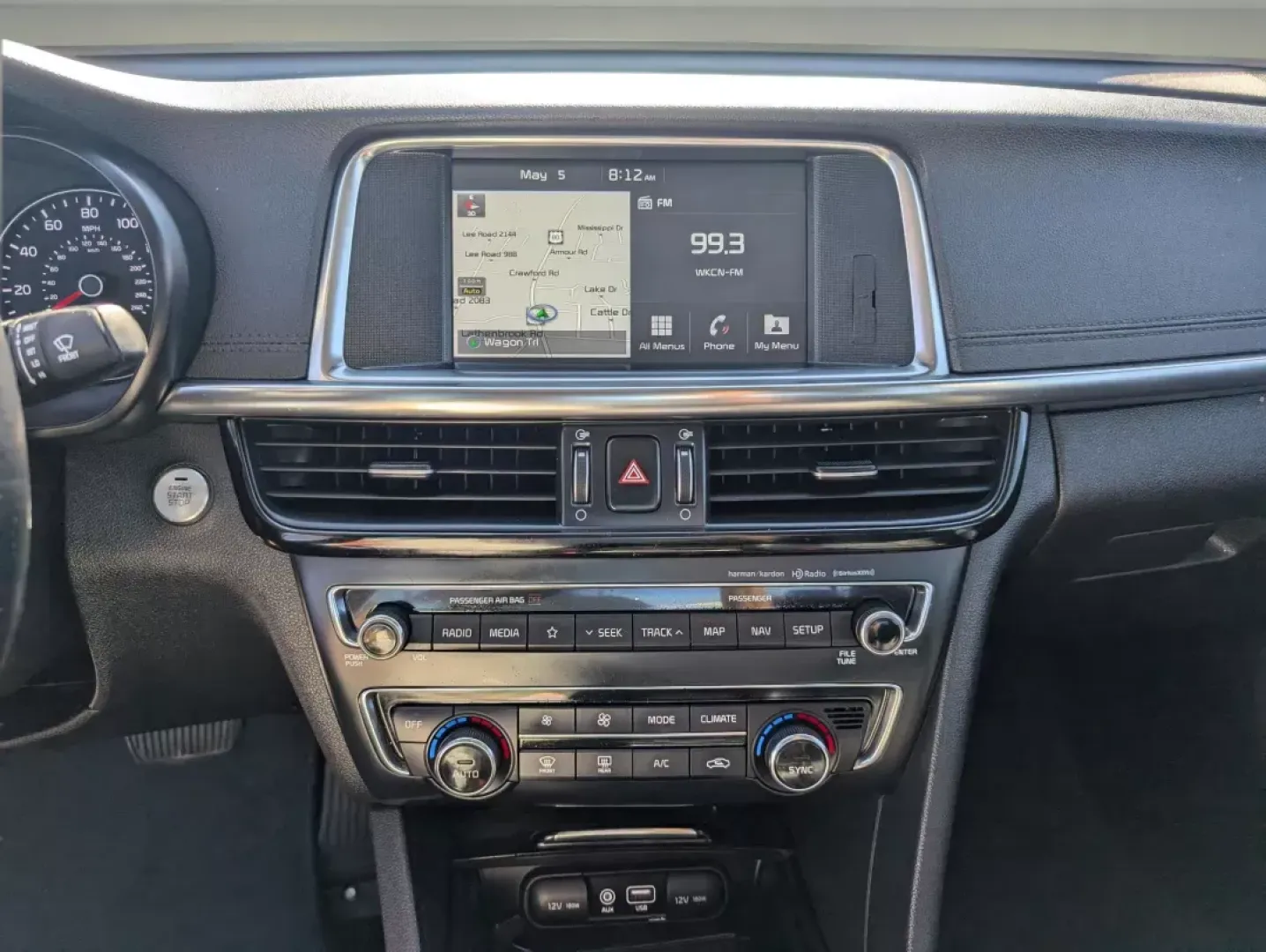 2018 /Black Kia Optima EX (5XXGU4L31JG) with an Regular Unleaded I-4 2.4 L/144 engine, 6-Speed Automatic w/OD transmission, located at 3959 U.S. 80 W, Phenix City, AL, 36870, (334) 297-4885, 32.469296, -85.135185 - 2018 Kia Optima EX - Photo#14