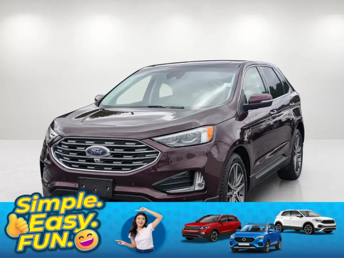 2019 Ford Edge Titanium (2FMPK3K99KB) with an Intercooled Turbo Premium Unleaded I-4 2.0 L/122 engine, 8-Speed Automatic w/OD transmission, located at 521 Old Farm Lane Rd, Prattville, AL, 36066, (334) 325-1505, 32.482460, -86.416367 - 2019 Ford Edge Titanium - Photo#0
