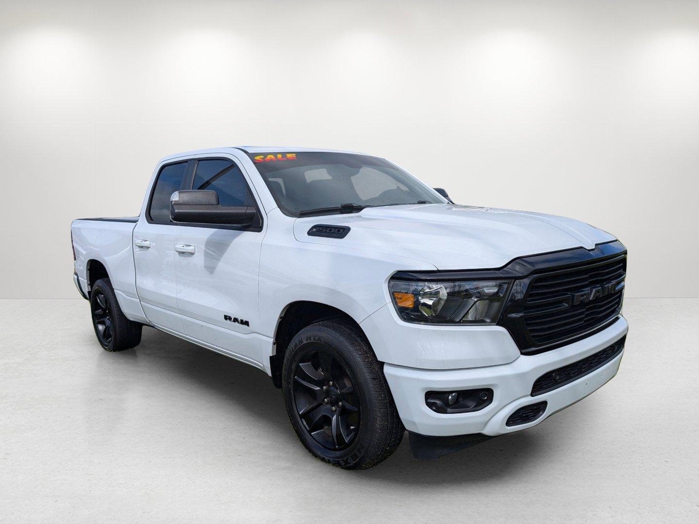 2021 /Black Ram 1500 Big Horn (1C6RREBT3MN) with an Regular Unleaded V-8 5.7 L/345 engine, 8-Speed Automatic w/OD transmission, located at 3959 U.S. 80 W, Phenix City, AL, 36870, (334) 297-4885, 32.469296, -85.135185 - 2021 Ram 1500 Big Horn - Photo#3
