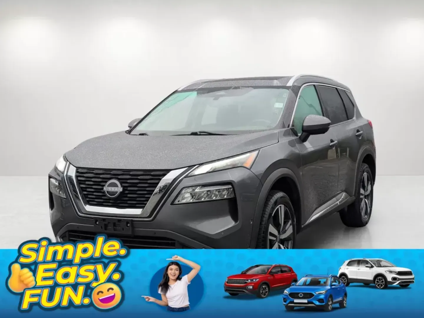2023 /Charcoal Nissan Rogue SL (5N1BT3CB5PC) with an Intercooled Turbo Regular Unleaded I-3 1.5 L/91 engine, 1-Speed CVT w/OD transmission, located at 7000 Northlake Connector, Columbus, GA, 31904, (706) 987-8085, 32.524975, -84.978134 - 2023 Nissan Rogue SL - Photo#0