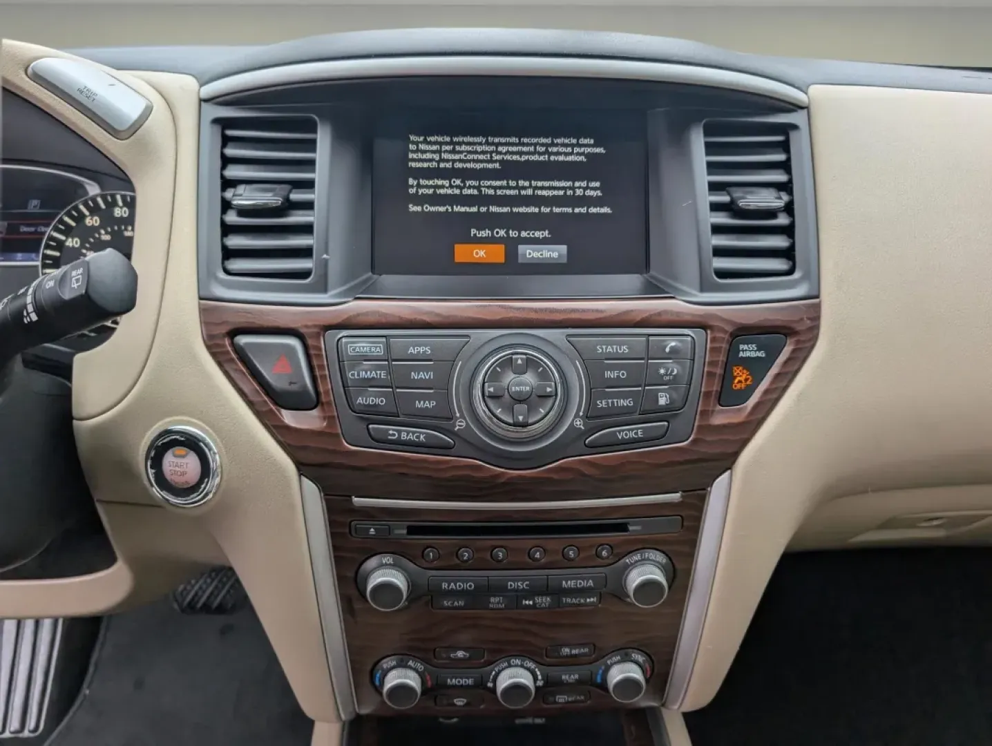 2020 /Almond Nissan Pathfinder Platinum (5N1DR2DN2LC) with an Other engine, located at 3959 U.S. 80 W, Phenix City, AL, 36870, (334) 297-4885, 32.469296, -85.135185 - Discover a new level of adventure with the 2020 Nissan Pathfinder Platinum, now available at Gils Auto in Phenix City, AL. Perfect for growing families, this spacious SUV offers a blend of comfort, technology, and versatility that makes it ideal for weekend getaways, school runs, or daily commutes. - Photo#15