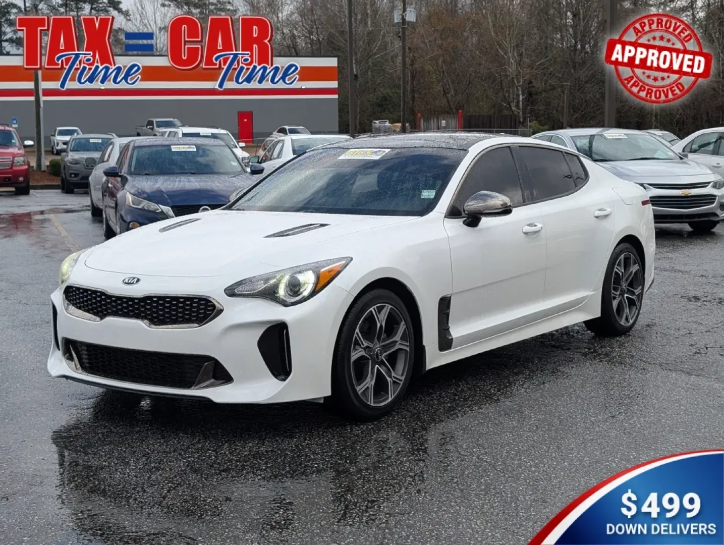 2020 /Black Kia Stinger GT-Line (KNAE15LA6L6) with an Other engine, located at 3959 U.S. 80 W, Phenix City, AL, 36870, (334) 297-4885, 32.469296, -85.135185 - Are you ready to elevate your driving experience? Imagine cruising through Phenix City in a sleek 2020 Kia Stinger GT-Line, perfect for weekend getaways or daily commutes. With a stunning Snow White Pearl exterior and luxurious black leather interior, this sedan embodies sophistication and performan - Photo#0