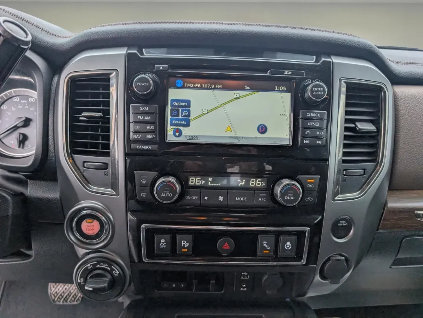 2018 /Black/Brown Nissan Titan Platinum Reserve (1N6AA1E59JN) with an Other engine, located at 804 22nd Ave, Phenix City, AL, 36870, (334) 297-1860, 32.484749, -85.024475 - Are you ready to elevate your driving experience and embrace a lifestyle filled with adventure? The 2018 Nissan Titan Platinum Reserve is here to make your journeys unforgettable! Whether you're navigating the bustling streets of Phenix City or heading off-road for a weekend getaway, this Crew Cab P - Photo#14